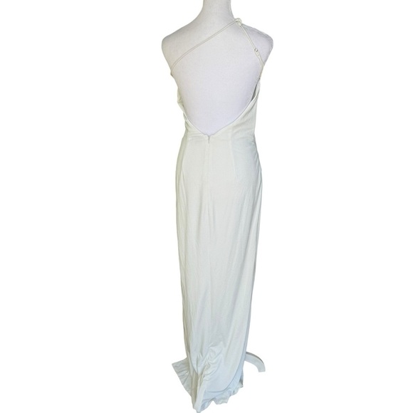 Katie May x Revolve - Brittany Gown in Silver Dusted Ivory Sz M - Picture 7 of 12